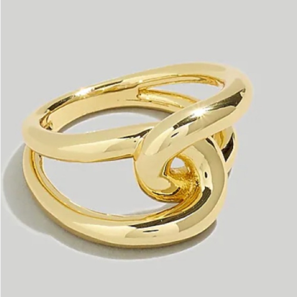 Madewell Vintage Knot Ring gold tone size 9 NWT